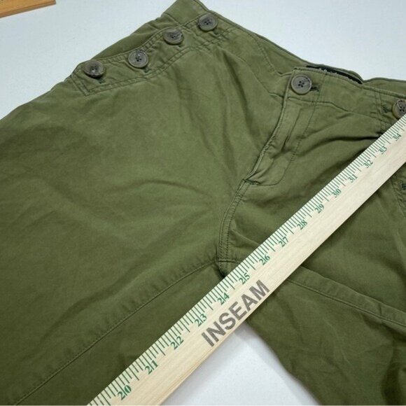 Sanctuary Womens Size 27 raw hem green straight leg pants a1346 - Picture 10 of 11